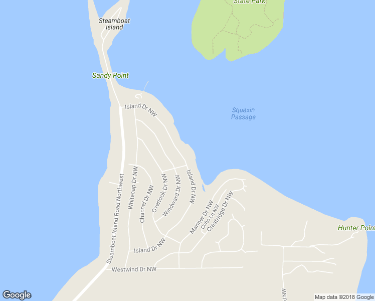map of restaurants, bars, coffee shops, grocery stores, and more near 2328 Island Drive Northwest in Olympia