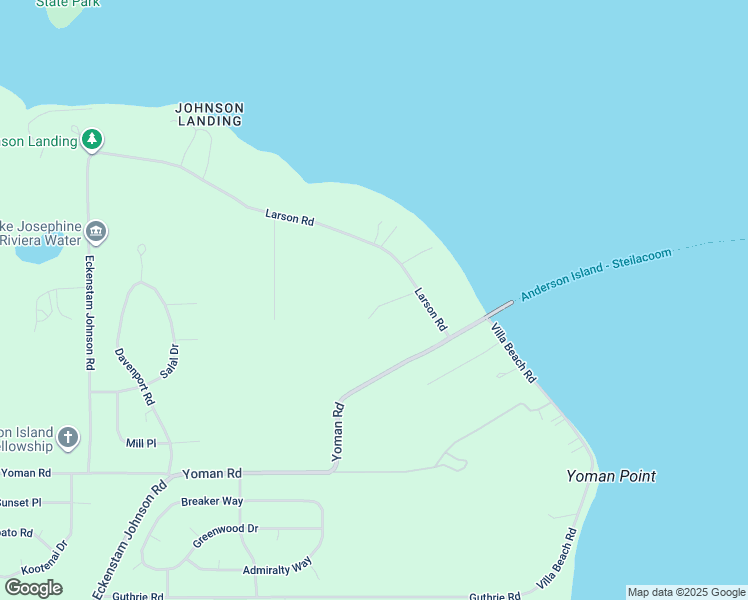 map of restaurants, bars, coffee shops, grocery stores, and more near 10718 Larson Road in Anderson Island