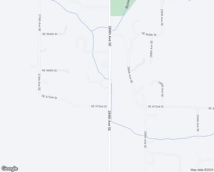 map of restaurants, bars, coffee shops, grocery stores, and more near 46921 284th Avenue Southeast in Enumclaw