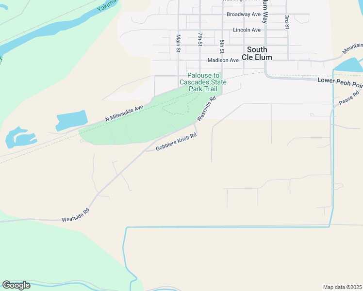 map of restaurants, bars, coffee shops, grocery stores, and more near 230 Gobblers Knob Road in Cle Elum