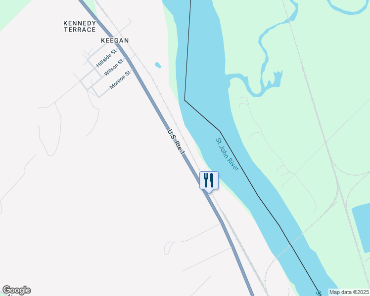 map of restaurants, bars, coffee shops, grocery stores, and more near 464 Main Street in Van Buren