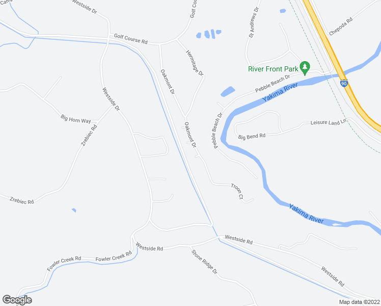 map of restaurants, bars, coffee shops, grocery stores, and more near 31 Myrtle Beach Court in Cle Elum