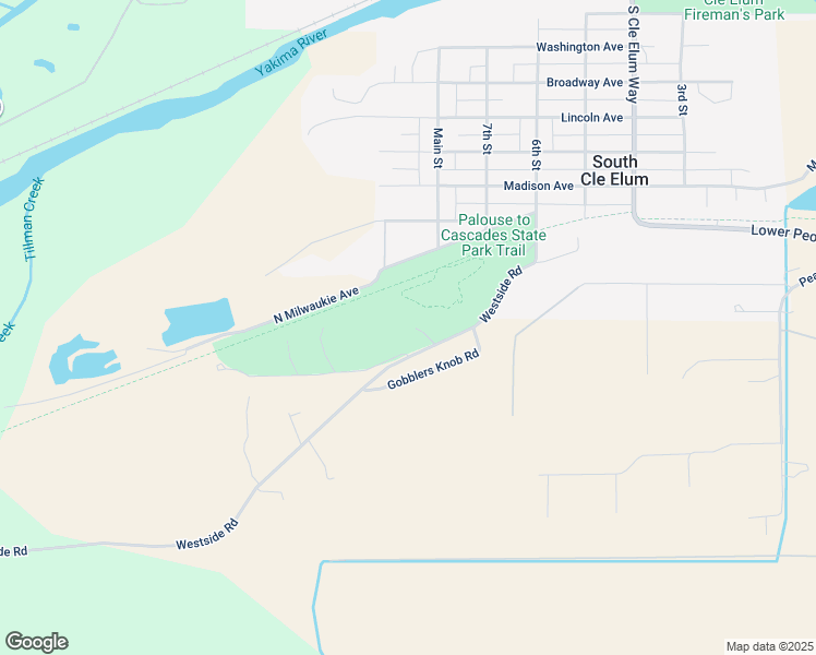 map of restaurants, bars, coffee shops, grocery stores, and more near 241 Trailside Drive in Cle Elum