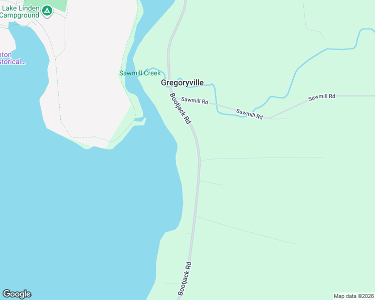 map of restaurants, bars, coffee shops, grocery stores, and more near Bootjack Road in Lake Linden