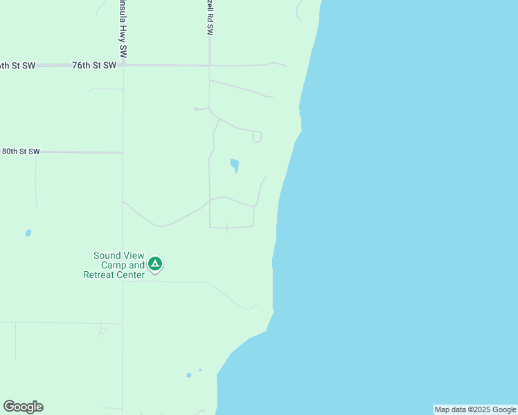 map of restaurants, bars, coffee shops, grocery stores, and more near 8213 159th Avenue Southwest in Longbranch