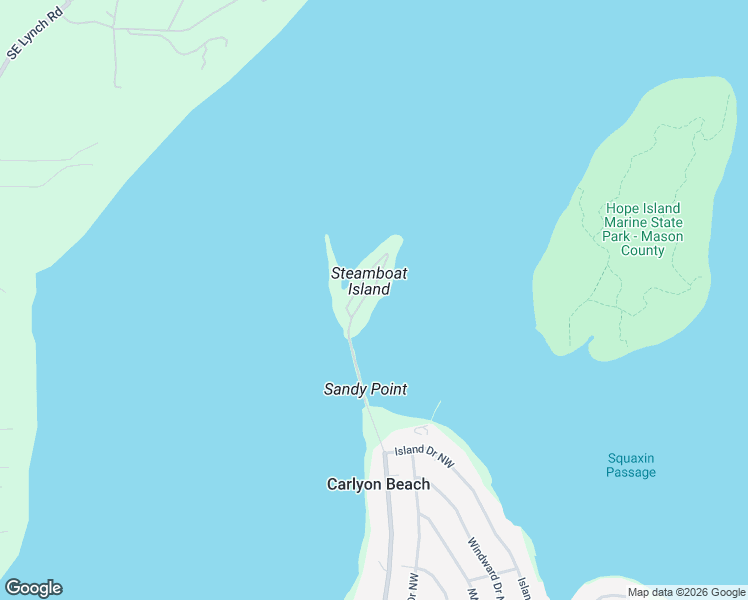 map of restaurants, bars, coffee shops, grocery stores, and more near 3029 Island Drive Northwest in Olympia