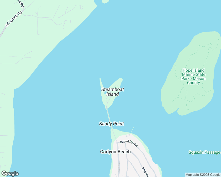 map of restaurants, bars, coffee shops, grocery stores, and more near 3028 Steamboat Island Road Northwest in Olympia