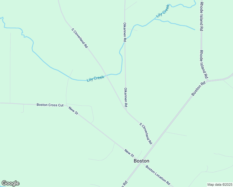 map of restaurants, bars, coffee shops, grocery stores, and more near South Cloverland Road in Hancock