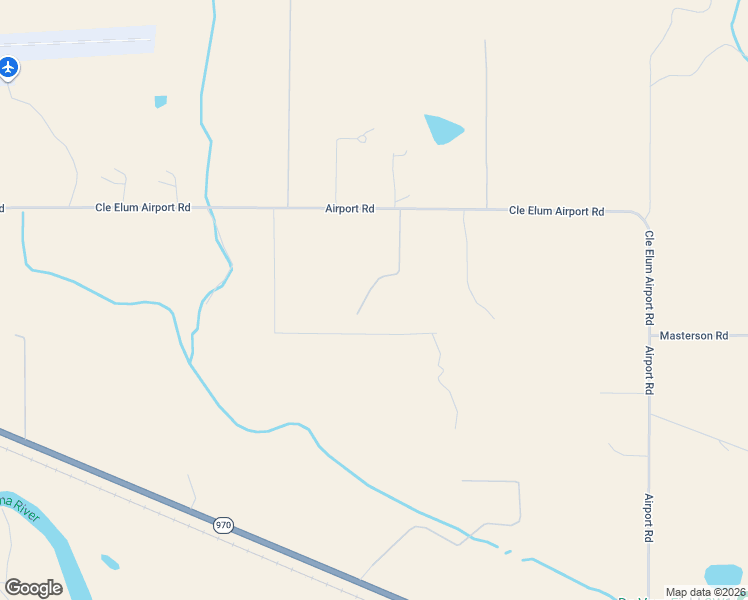 map of restaurants, bars, coffee shops, grocery stores, and more near 3224 Airport Road in Cle Elum