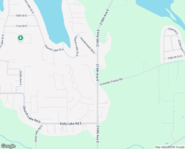 map of restaurants, bars, coffee shops, grocery stores, and more near 7716 Connells Prairie Road in Bonney Lake