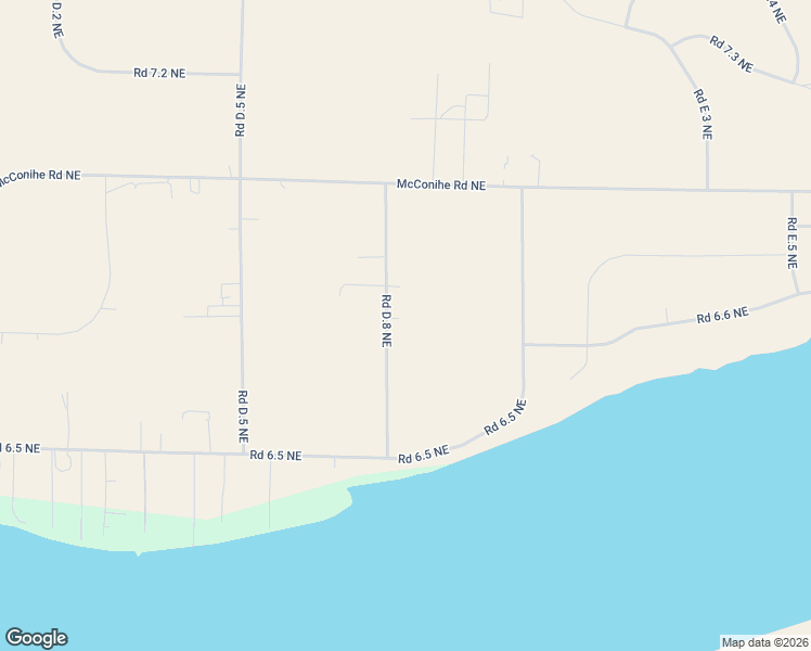map of restaurants, bars, coffee shops, grocery stores, and more near 6737 Road D.8 Northeast in Moses Lake