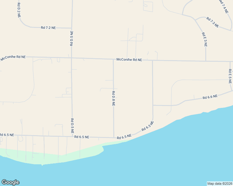 map of restaurants, bars, coffee shops, grocery stores, and more near 6737 Road D.8 Northeast in Moses Lake