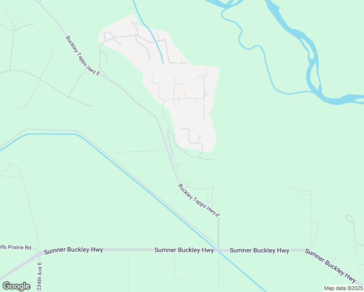 map of restaurants, bars, coffee shops, grocery stores, and more near 24209 73rd Street Court East in Buckley