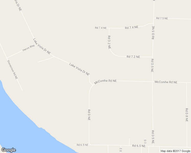 map of restaurants, bars, coffee shops, grocery stores, and more near 7019 Lake Vista Place Northeast in Moses Lake