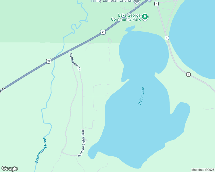 map of restaurants, bars, coffee shops, grocery stores, and more near 36664 Notch Pine Trail in Lake George
