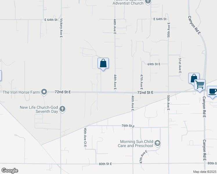 map of restaurants, bars, coffee shops, grocery stores, and more near in Tacoma