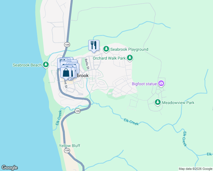 map of restaurants, bars, coffee shops, grocery stores, and more near 83 Stumptown Lane in Pacific Beach