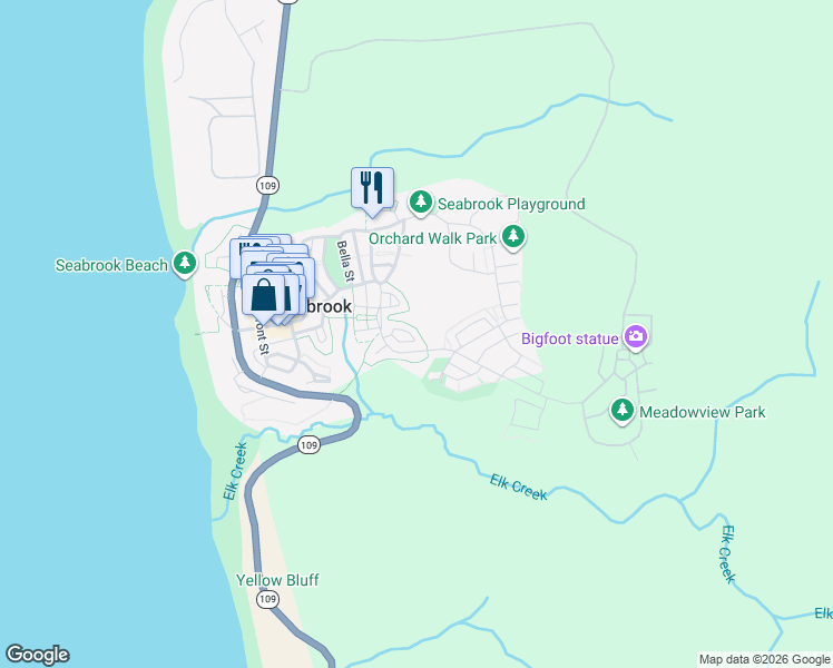 map of restaurants, bars, coffee shops, grocery stores, and more near 83 Stumptown Lane in Pacific Beach