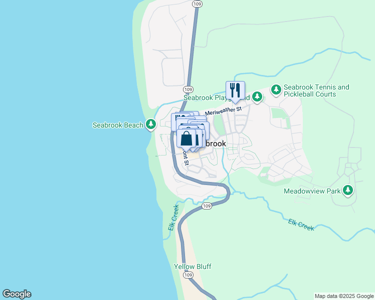 map of restaurants, bars, coffee shops, grocery stores, and more near 220 Market Street in Pacific Beach