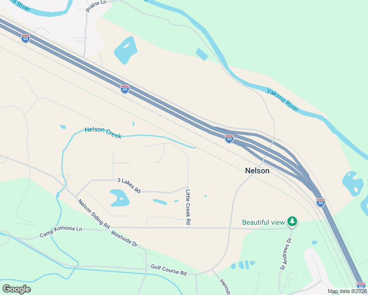 map of restaurants, bars, coffee shops, grocery stores, and more near 381 Little Creek Road in Cle Elum