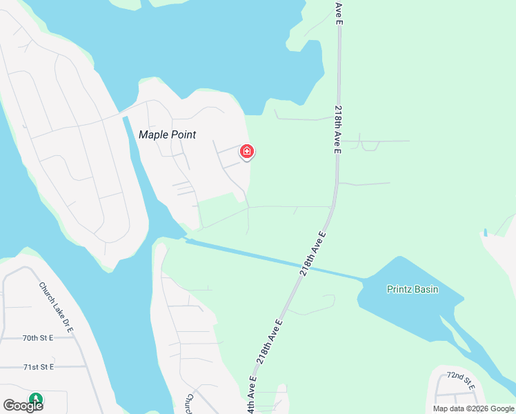 map of restaurants, bars, coffee shops, grocery stores, and more near 21799 Vandermark Road East in Bonney Lake