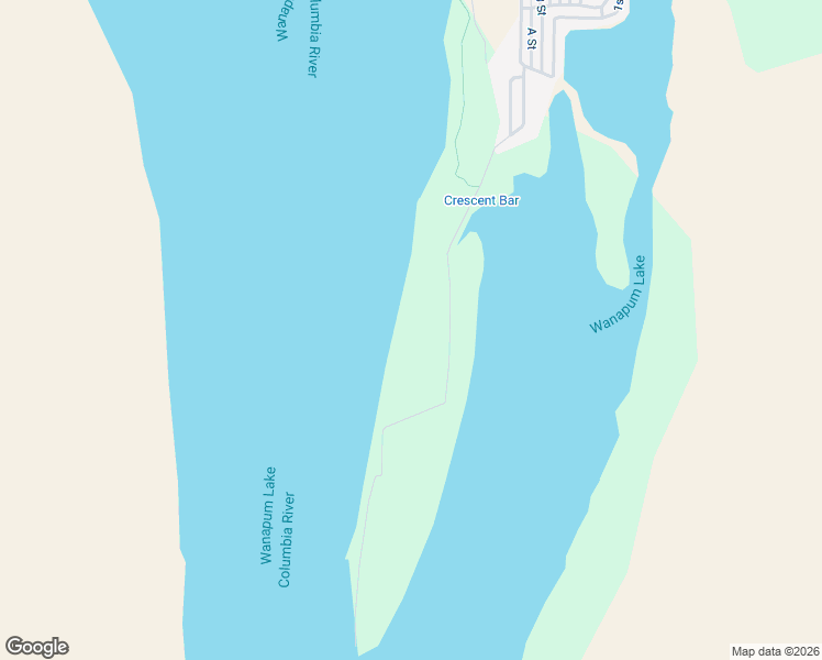 map of restaurants, bars, coffee shops, grocery stores, and more near Crescent Bar Road Northwest in Quincy