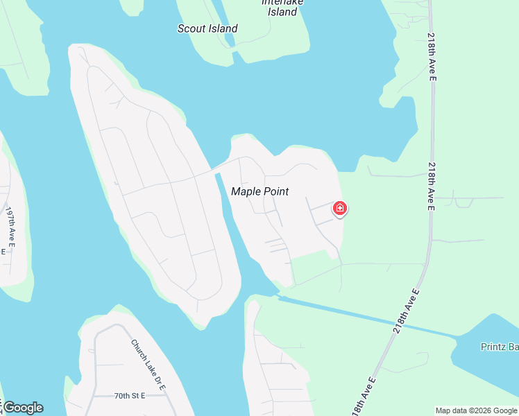 map of restaurants, bars, coffee shops, grocery stores, and more near 6014 207th Avenue East in Bonney Lake