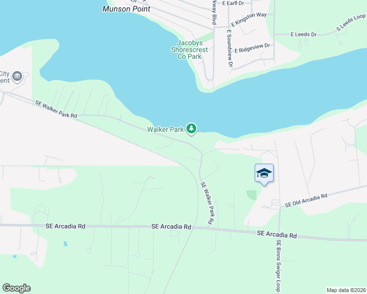 map of restaurants, bars, coffee shops, grocery stores, and more near 2217 Walker Park Road in Shelton