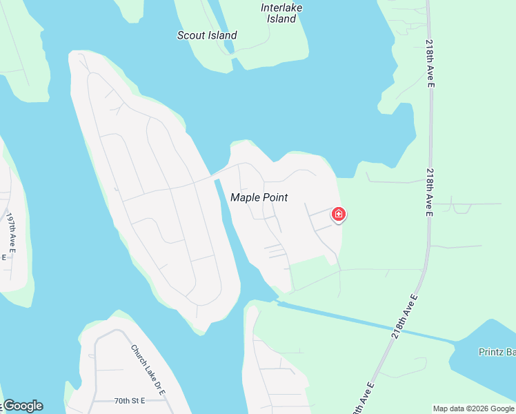 map of restaurants, bars, coffee shops, grocery stores, and more near 6014 207th Avenue East in Bonney Lake