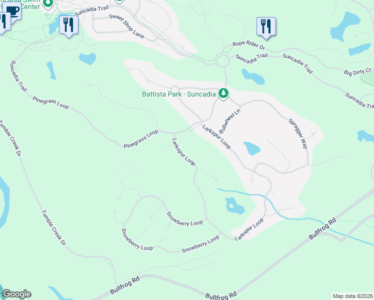 map of restaurants, bars, coffee shops, grocery stores, and more near 1810 Larkspur Loop in Cle Elum