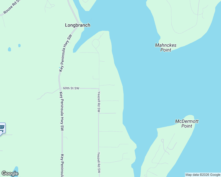 map of restaurants, bars, coffee shops, grocery stores, and more near 6011 Yeazell Road Kp South in Longbranch