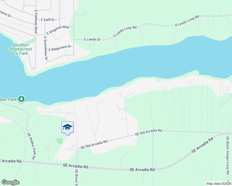 map of restaurants, bars, coffee shops, grocery stores, and more near 293 SE Bayview Rd in Shelton