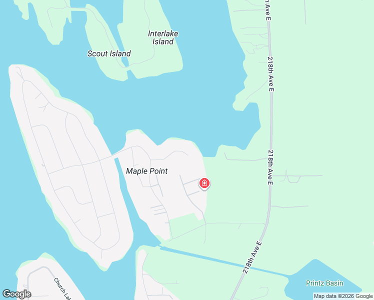 map of restaurants, bars, coffee shops, grocery stores, and more near 20844 60th Street East in Bonney Lake