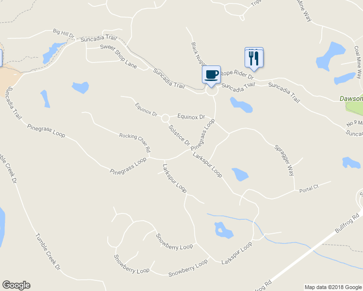 map of restaurants, bars, coffee shops, grocery stores, and more near 60 Solstice Drive in Cle Elum