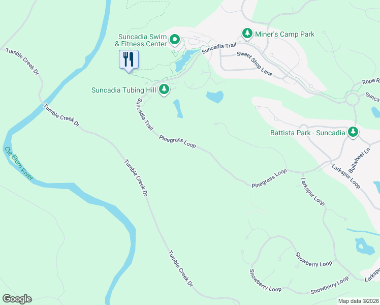 map of restaurants, bars, coffee shops, grocery stores, and more near 1450 Pinegrass Loop in Cle Elum