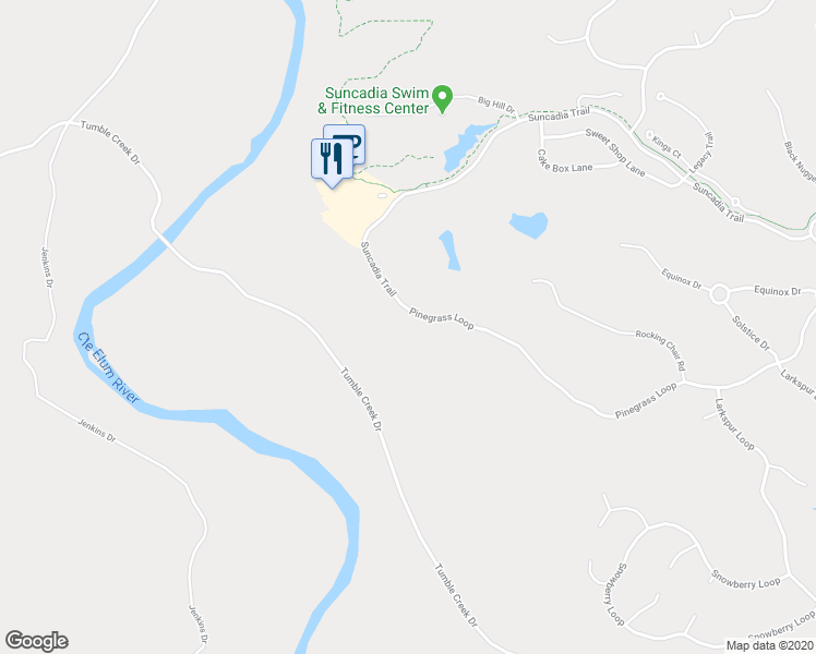 map of restaurants, bars, coffee shops, grocery stores, and more near 1650 Pinegrass Loop in Cle Elum