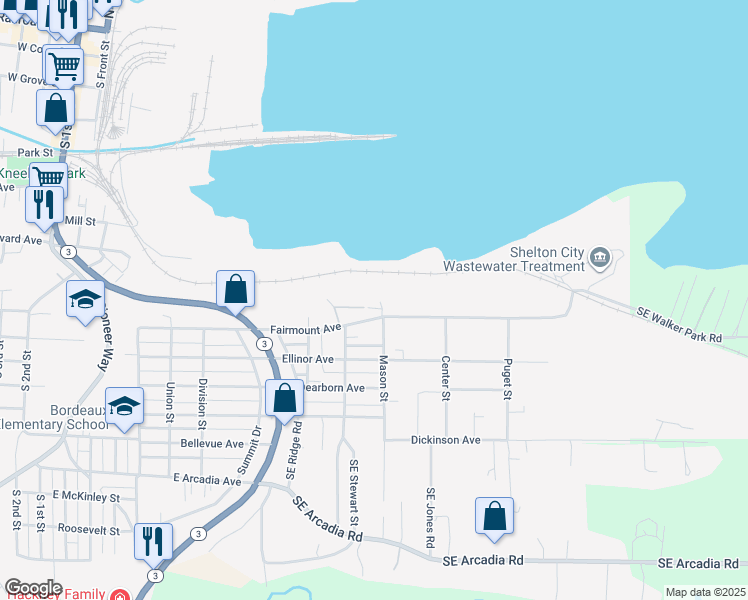map of restaurants, bars, coffee shops, grocery stores, and more near 1038 Fairmount Avenue in Shelton