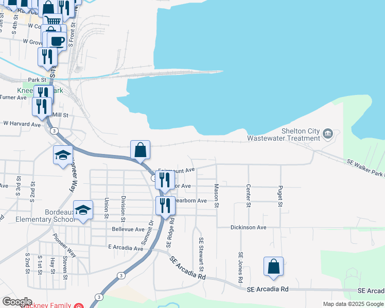 map of restaurants, bars, coffee shops, grocery stores, and more near 900 Fairmount Avenue in Shelton