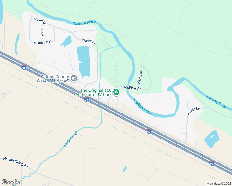 map of restaurants, bars, coffee shops, grocery stores, and more near 2201 Hundley Road in Cle Elum