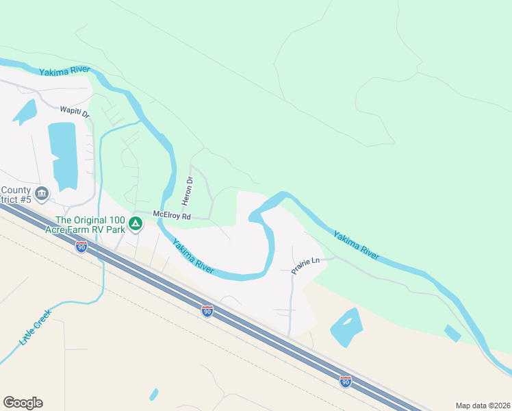 map of restaurants, bars, coffee shops, grocery stores, and more near 280 Morning Dove Lane in Cle Elum