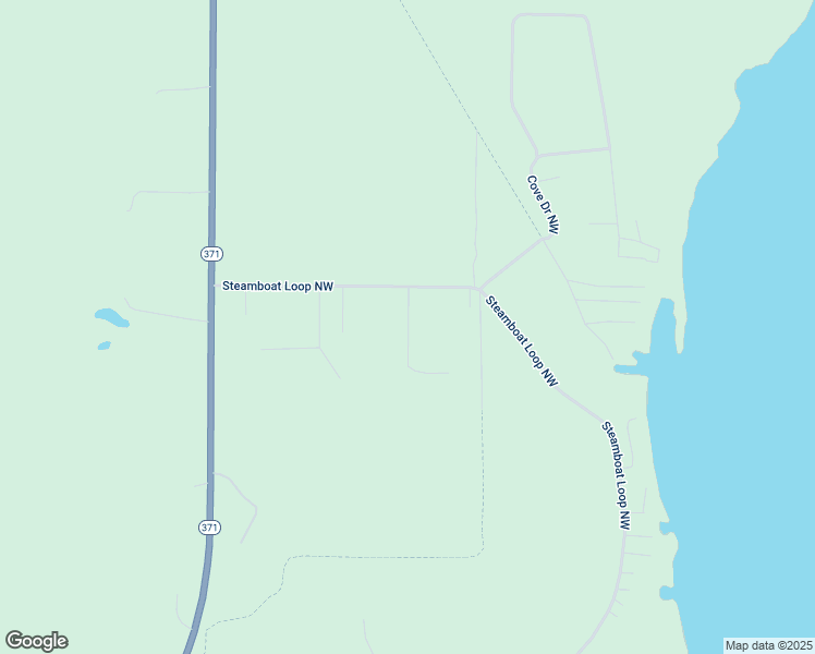 map of restaurants, bars, coffee shops, grocery stores, and more near Asher Lane Northwest in Cass County