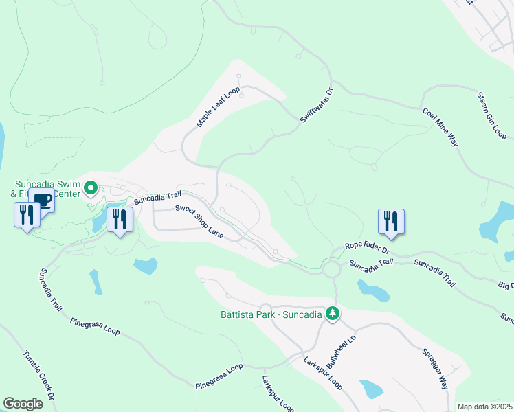 map of restaurants, bars, coffee shops, grocery stores, and more near 28 Legacy Trail in Cle Elum