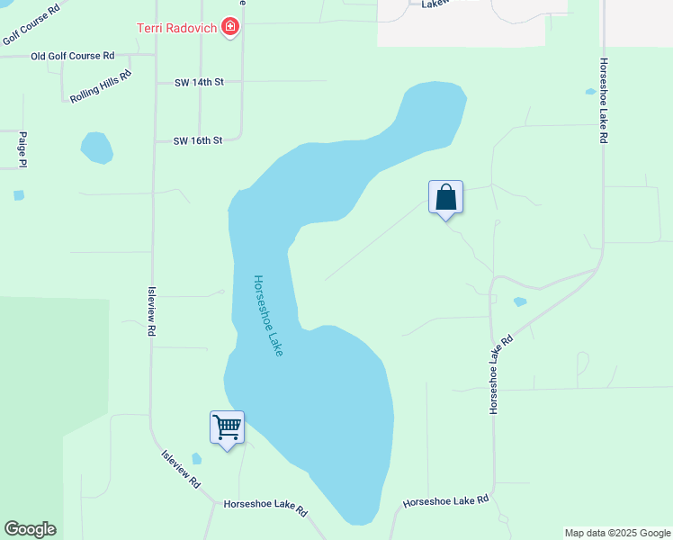 map of restaurants, bars, coffee shops, grocery stores, and more near 100 Horseshoe Drive in Grand Rapids