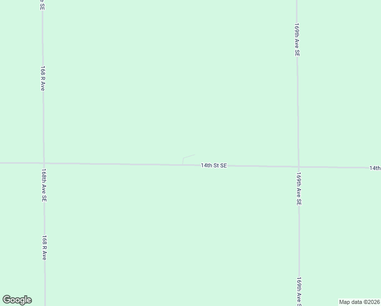 map of restaurants, bars, coffee shops, grocery stores, and more near 16855 14th Street Southeast in Grandin