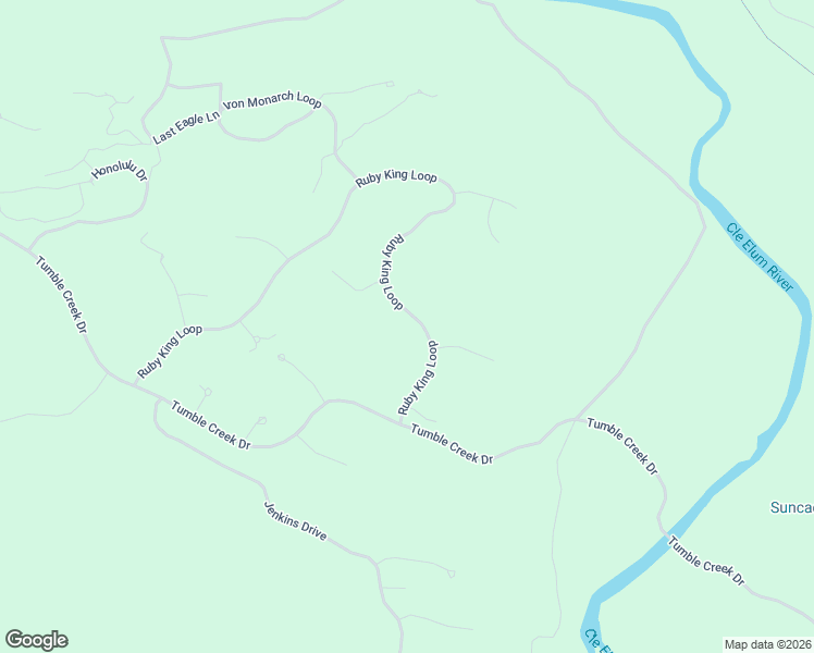 map of restaurants, bars, coffee shops, grocery stores, and more near 371 Ruby King Loop in Cle Elum