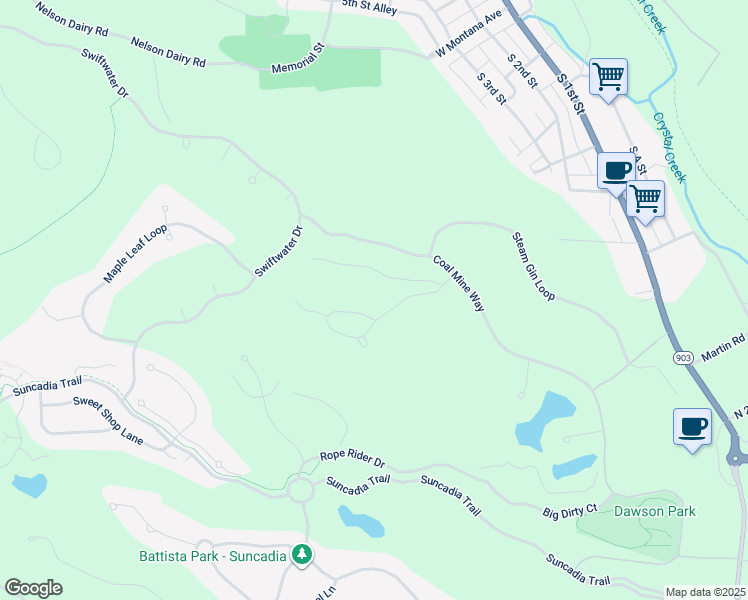 map of restaurants, bars, coffee shops, grocery stores, and more near 301 Tipple Hill Loop in Cle Elum
