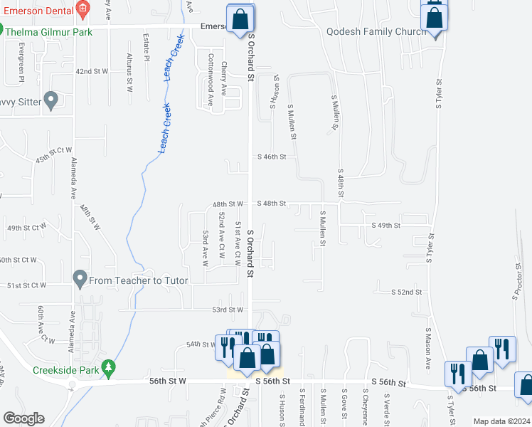 map of restaurants, bars, coffee shops, grocery stores, and more near in Tacoma