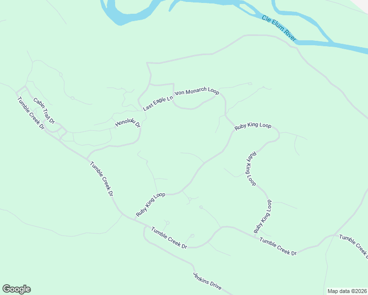 map of restaurants, bars, coffee shops, grocery stores, and more near 141 Just In Time Lane in Cle Elum