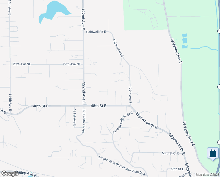 map of restaurants, bars, coffee shops, grocery stores, and more near 4609 124th Avenue Court East in Edgewood