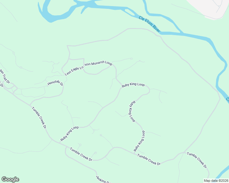 map of restaurants, bars, coffee shops, grocery stores, and more near 1251 Ruby King Loop in Cle Elum